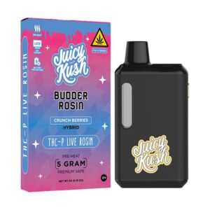 JUICY KUSH BUDDER ROSIN THC-P LIVE ROSIN 5GM DISPO 5CT/ BOX