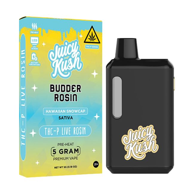 JUICY KUSH BUDDER ROSIN THC-P LIVE ROSIN 5GM DISPO 5CT/ BOX