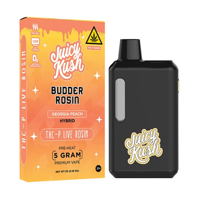 JUICY KUSH BUDDER ROSIN THC-P LIVE ROSIN 5GM DISPO 5CT/ BOX