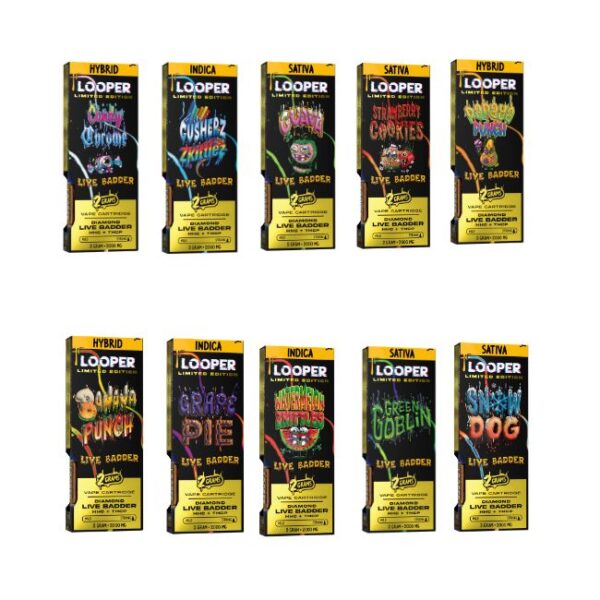 LOOPER DIAMOND LIVE BADDER + HHC + THC-P LIMITED EDITION 2GM CART 5CT/ BOX