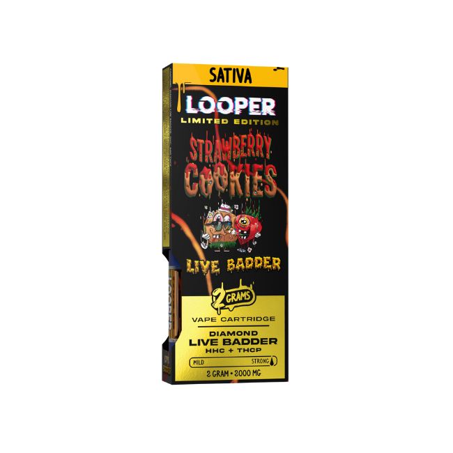 LOOPER DIAMOND LIVE BADDER + HHC + THC-P LIMITED EDITION 2GM CART 5CT/ BOX