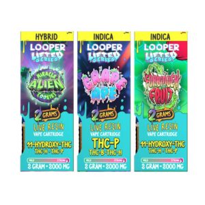 LOOPER LIFTED SERIES 2GM LIVE RESIN CART 5CT/ BOX LOOPER LIFTED SERIES 2GM LIVE RESIN CART 5CT/ BOX