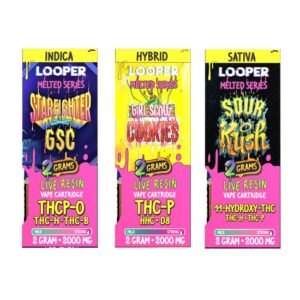 LOOPER MELTED SERIES 2GM LIVE RESIN CART 5CT/ BOX LOOPER MELTED SERIES 2GM LIVE RESIN CART 5CT/ BOX