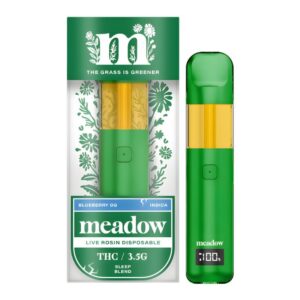 MEADOW THC LIVE ROSIN 3.5GM DISPO 6CT/ BOX MEADOW THC LIVE ROSIN 3.5GM DISPO 6CT/ BOX