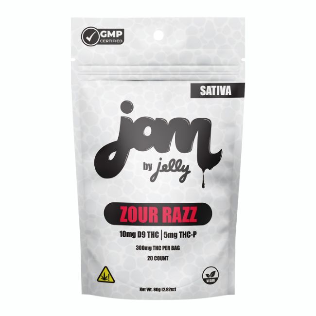 JAM BY JELLY D9 THC + THCP 300MG GUMMIES 20CT/ BAG