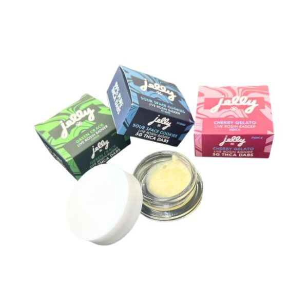 NYB JELLY LIVE ROSIN BADDER 99% PURE THCA 2GM DABS 5CT/ BOX