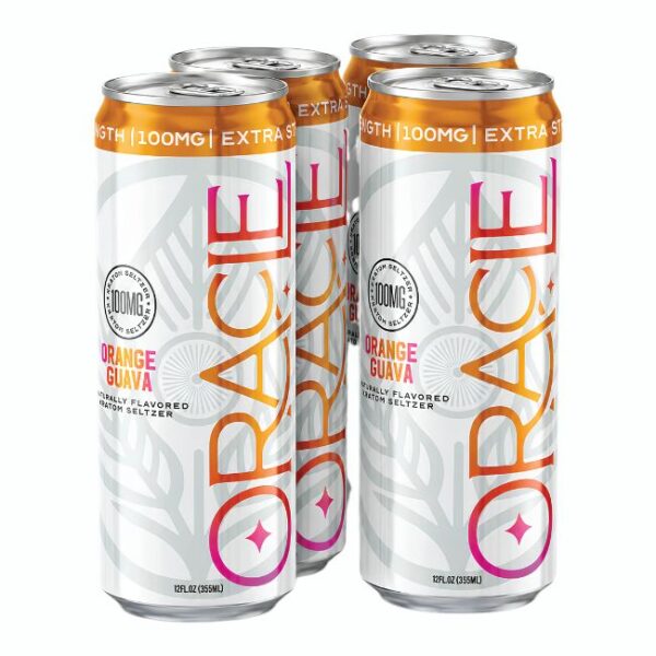 ORACLE ORGANIX KRATOM EXTRA STRENGHT SELTZER DRINK 100MG (12OZ 355ML/ CAN) 4PK