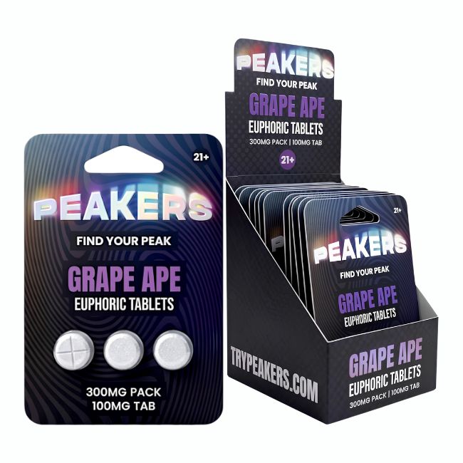 PEAKERS EUPHORIC NOOTROPICS 100MG PER TABLET 3CT/10PK