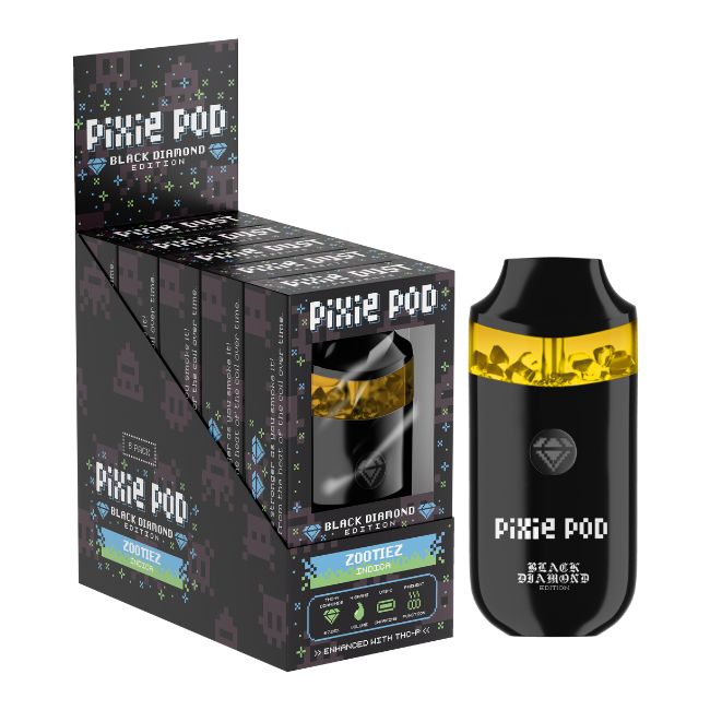 PIXIE POD BLACK DIAMOND EDITION THCA ENHANCED WITH THCP 4GM DISPO 5CT/ BOX