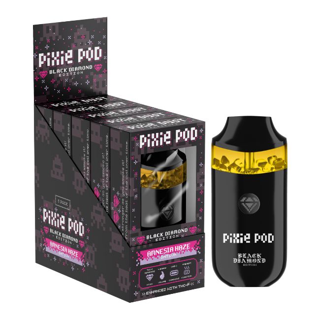 PIXIE POD BLACK DIAMOND EDITION THCA ENHANCED WITH THCP 4GM DISPO 5CT/ BOX