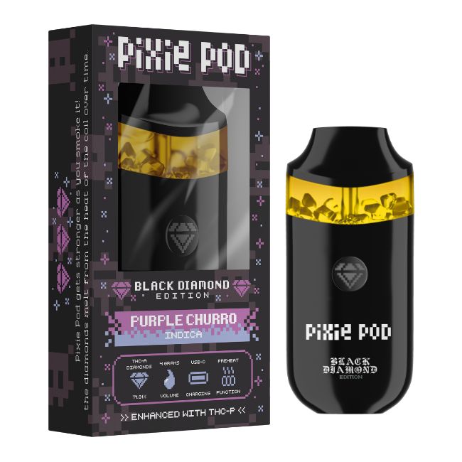 PIXIE POD BLACK DIAMOND EDITION THCA ENHANCED WITH THCP 4GM DISPO 5CT/ BOX