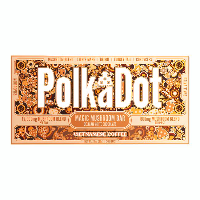 POLK A DOT MAGIC BLEND MUSHROOM 12,000MG CHOCOLATE BAR 10CT/ BOX