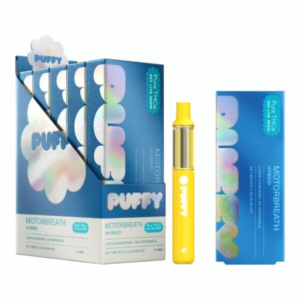 PUFFY PURE THCA 65A LIVE RESIN LIQUID DIAMONDS 2GM DISPO 5CT/ BOX