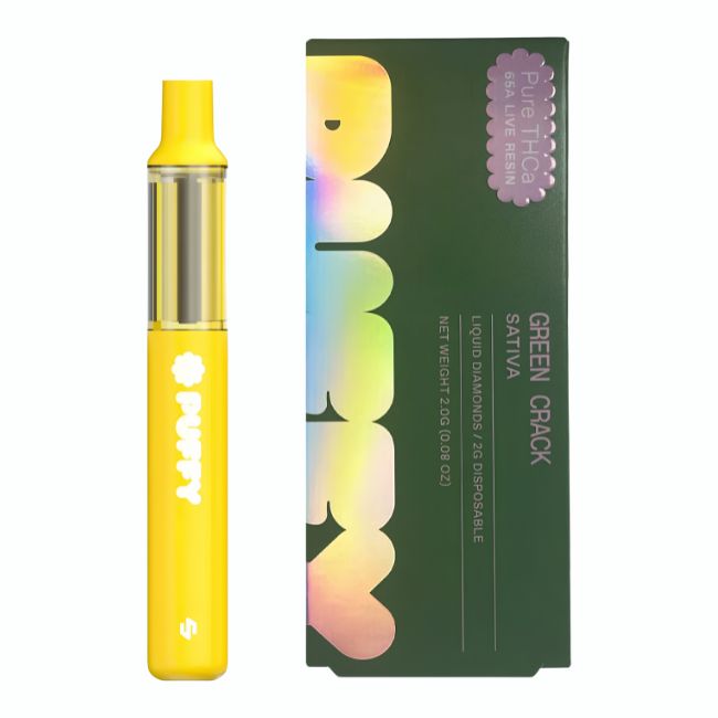 PUFFY PURE THCA 65A LIVE RESIN LIQUID DIAMONDS 2GM DISPO 5CT/ BOX