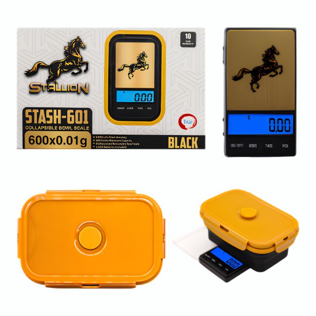 STALLION STASH-601 COLLAPSIBLE BOWL SCALE (600 X 0.01G)