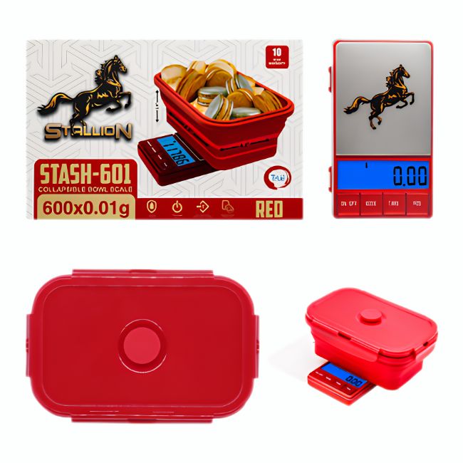 STALLION STASH-601 COLLAPSIBLE BOWL SCALE (600 X 0.01G)