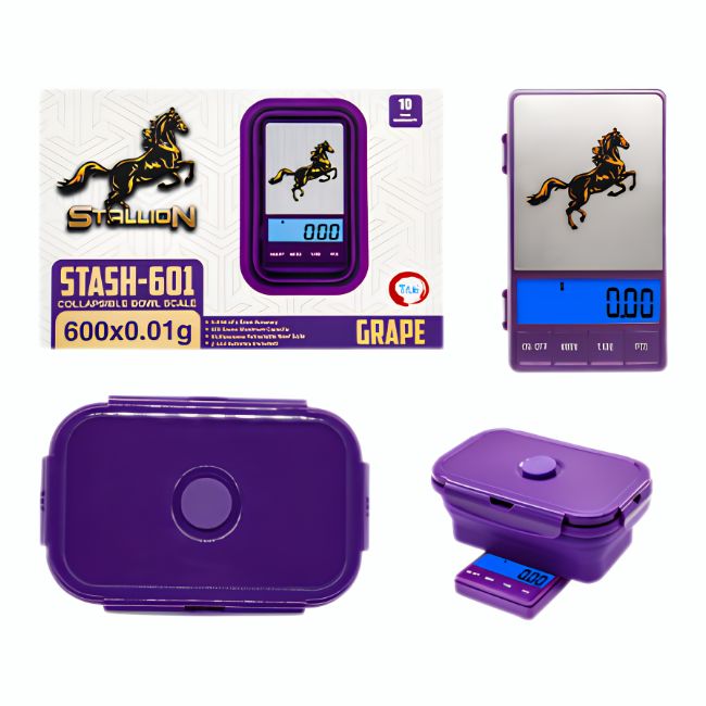 STALLION STASH-601 COLLAPSIBLE BOWL SCALE (600 X 0.01G)