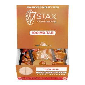 STAX7HY100MG1P001 STAX 7-HYDROXY PREMIUM KRATOM ALKALOIDS 100MG PER TABLET 1CT/50PK