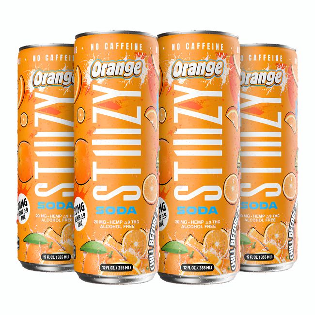 STIIIZY 20MG HEMP D9 THC SODA DRINK ALCOHOL FREE (12OZ 355ML/ CAN) 4PK