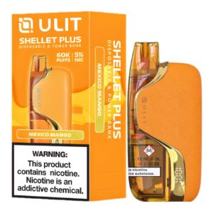 ULITSP60KDIS001 ULIT SHELLET PLUS BY KANGERTECH 5% DISPOSABLE (90ML) BOOST MODE - 40K & NORM. MODE - 60K PUFFS 5CT/ BOX