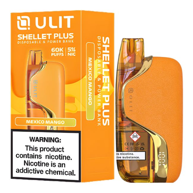 ULIT SHELLET PLUS BY KANGERTECH 5% DISPOSABLE (90ML) BOOST MODE - 40K & NORM. MODE - 60K PUFFS 5CT/ BOX