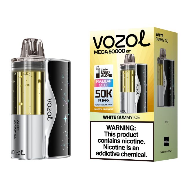 VOZOL MEGA 5% DISPOSABLE KIT ( FOGER COMPATIBLE ) (125ML) POWER. MODE - 35K & REG. MODE - 50K PUFFS 5CT/ BOX