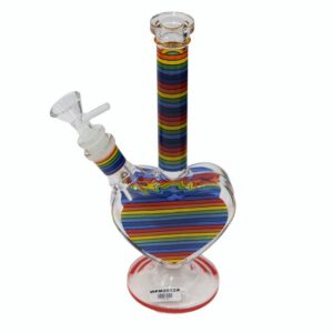 10”PULSAR VICTORIAN VALENTINES DAY GLOW IN THE DARK WATER PIPE 10''PULSAR VICTORIAN VALENTINES DAY GLOW IN THE DARK WATER PIPE