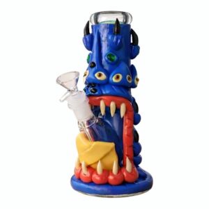 9” GLOW IN THE DARK HEAVY ART WATER PIPE 9'' GLOW IN THE DARK HEAVY ART WATER PIPE