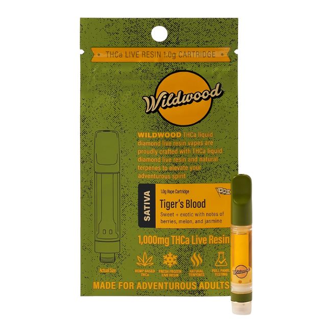 WOODSTOCK / WILDWOOD THCA LIQUID DIAMOND LIVE RESIN 1GM CART 5CT/ BOX