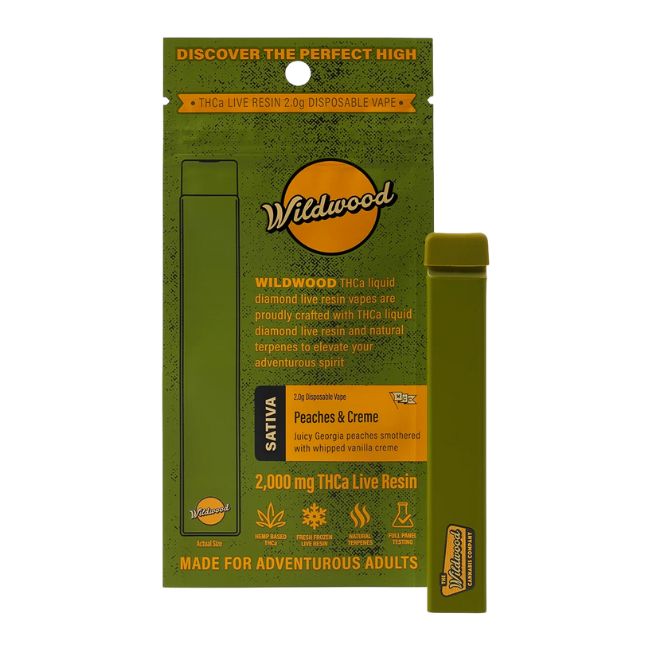 WOODSTOCK / WILDWOOD THCA LIQUID DIAMOND LIVE RESIN 2GM DISPO 5CT/ BOX