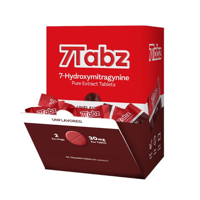 7TABZ HYDROXY PURE KRATOM LEAF EXTRACT 30MG PER TABLET 1CT/40PK
