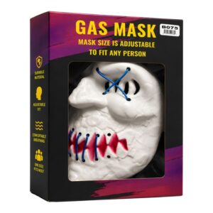 SCARY FACE DESIGN SMOKING GAS MASK
