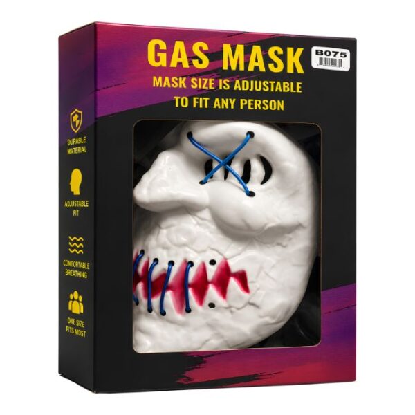 SCARY FACE DESIGN SMOKING GAS MASK