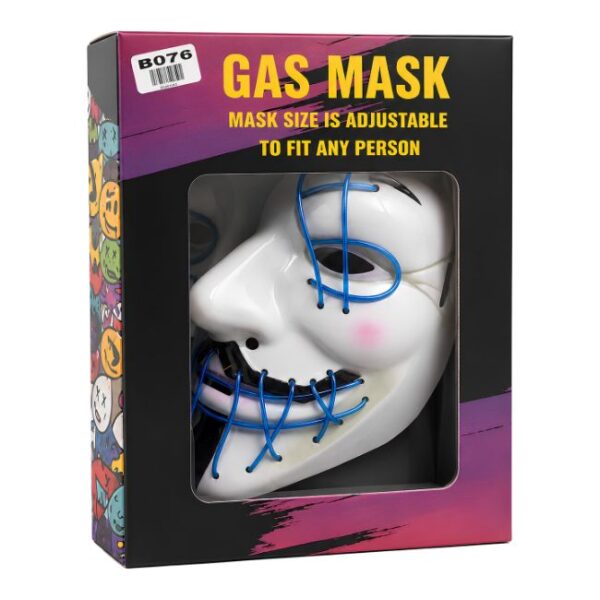 JOKER FACE DESIGN SMOKING GAS MASK