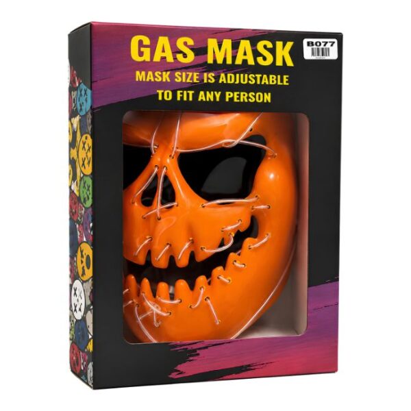 PUMPKIN FACE DESIGN SMOKING GAS MASK