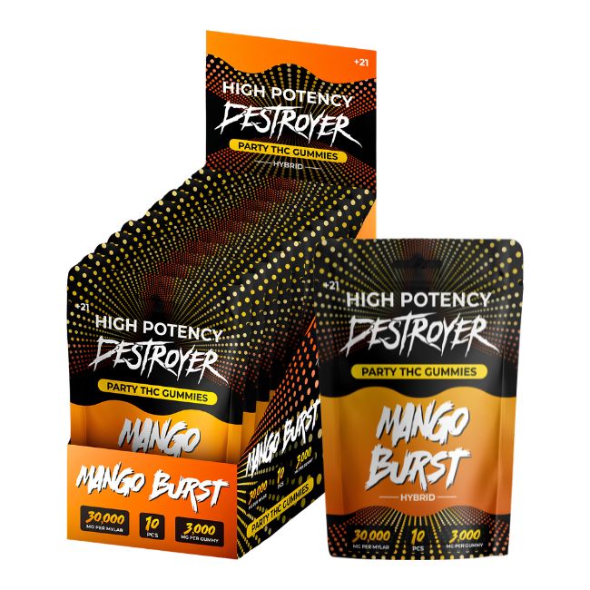 DESTROYER PARTY PACK THC 30,000MG GUMMIES 10CT/ BOX