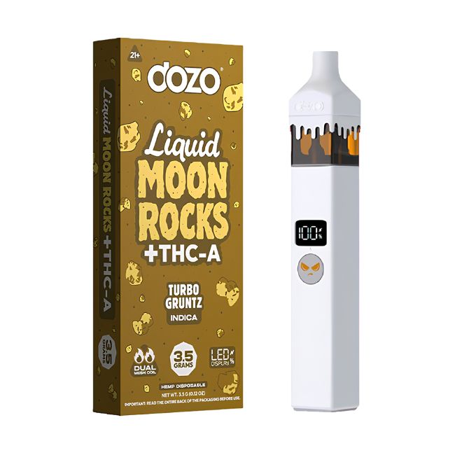 DOZO LIQUID MOON ROCKS + THC-A 3.5GM DISPO 5CT/ BOX