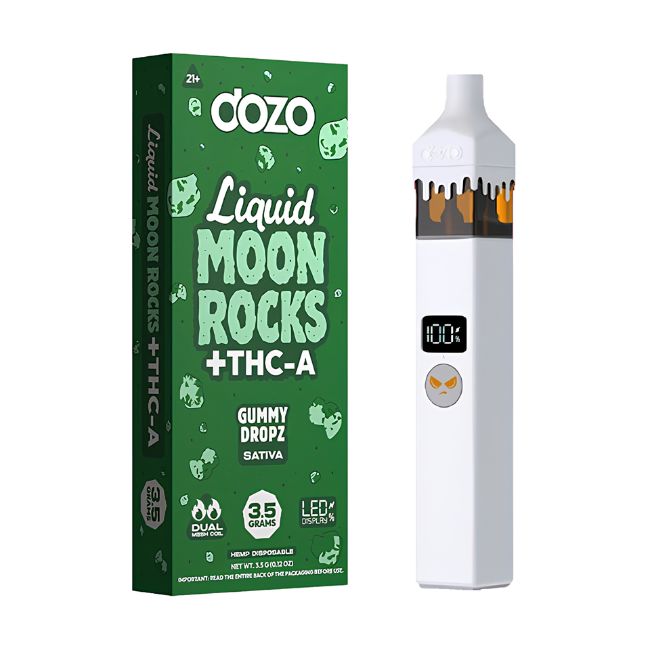 DOZO LIQUID MOON ROCKS + THC-A 3.5GM DISPO 5CT/ BOX