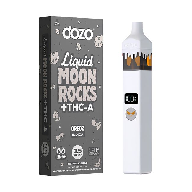 DOZO LIQUID MOON ROCKS + THC-A 3.5GM DISPO 5CT/ BOX