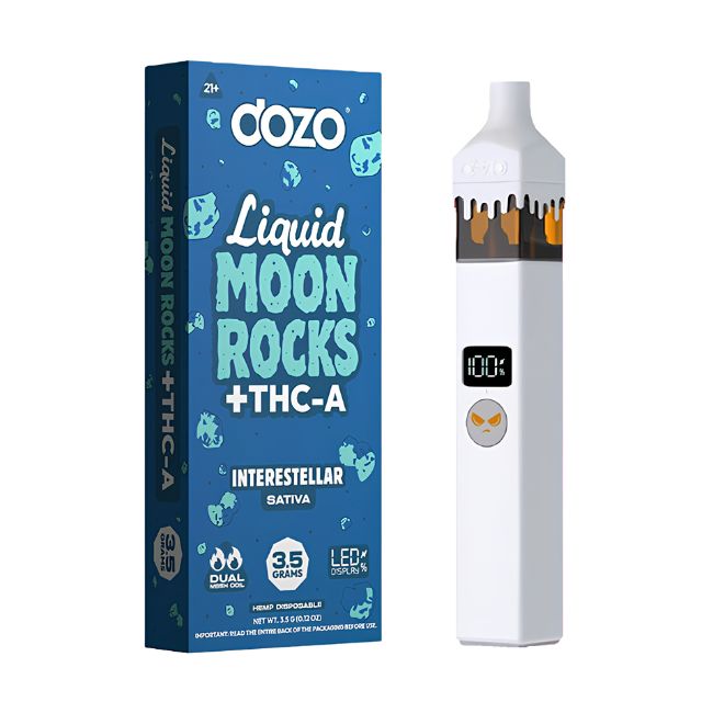 DOZO LIQUID MOON ROCKS + THC-A 3.5GM DISPO 5CT/ BOX