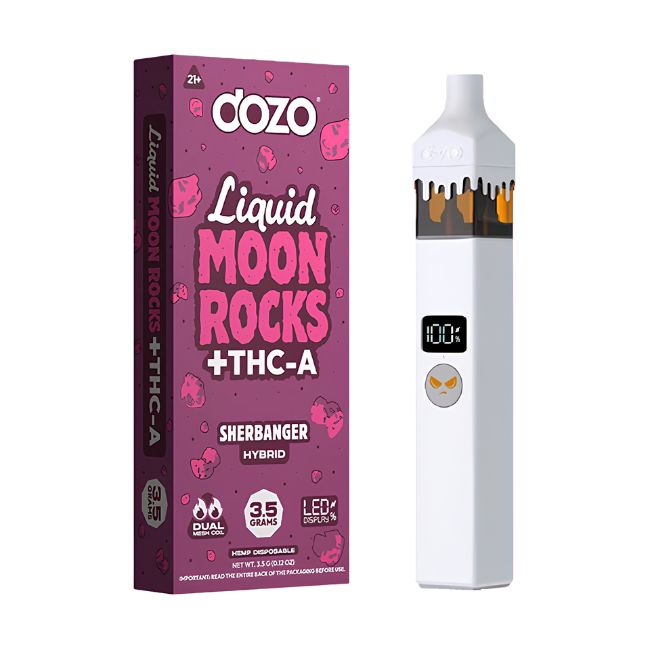 DOZO LIQUID MOON ROCKS + THC-A 3.5GM DISPO 5CT/ BOX