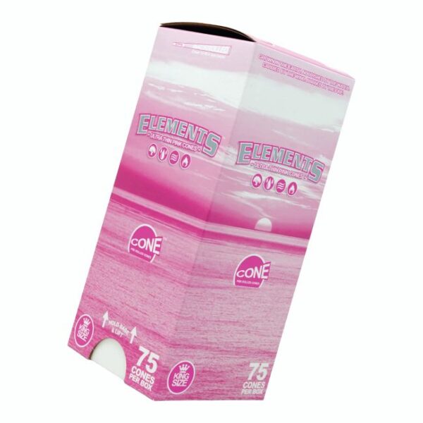 ELEMENTS PINK PRE ROLLED CONES 75CT/ BOX