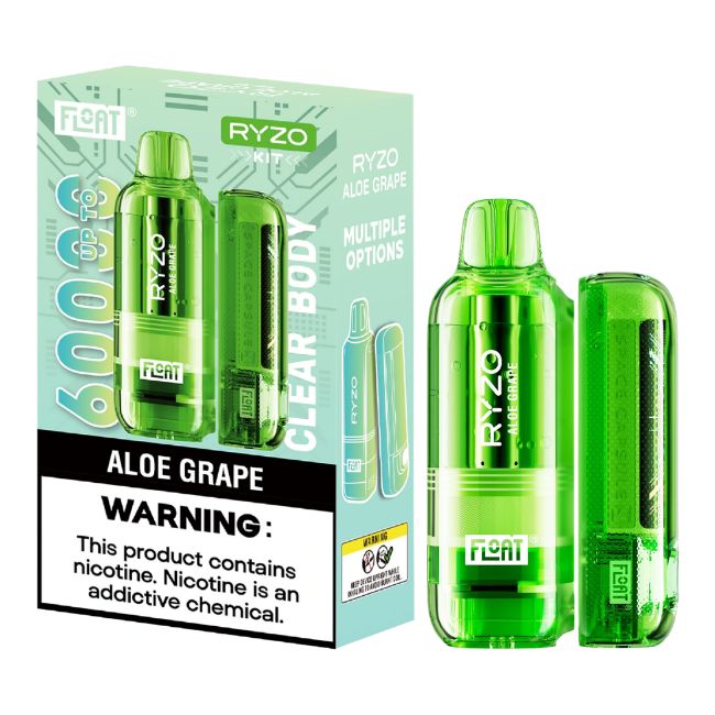 FLOAT RYZO 5% CLEAR BODY DISPOSABLE KIT (100ML) 60K PUFFS 5CT/ BOX