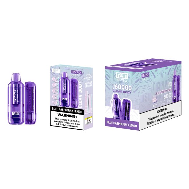 FLOAT RYZO 5% CLEAR BODY DISPOSABLE KIT (100ML) 60K PUFFS 5CT/ BOX