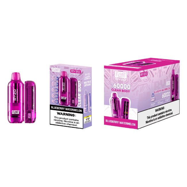 FLOAT RYZO 5% CLEAR BODY DISPOSABLE KIT (100ML) 60K PUFFS 5CT/ BOX