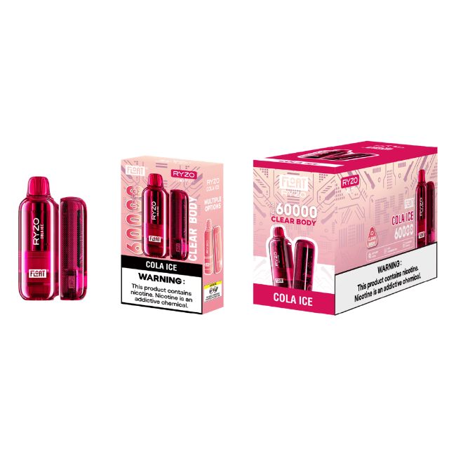FLOAT RYZO 5% CLEAR BODY DISPOSABLE KIT (100ML) 60K PUFFS 5CT/ BOX