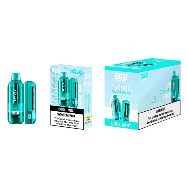 FLOAT RYZO 5% CLEAR BODY DISPOSABLE KIT (100ML) 60K PUFFS 5CT/ BOX