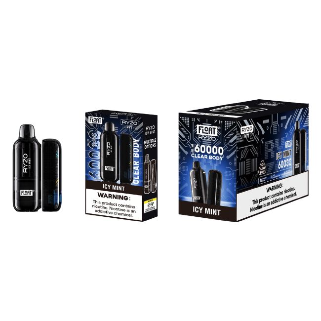 FLOAT RYZO 5% CLEAR BODY DISPOSABLE KIT (100ML) 60K PUFFS 5CT/ BOX
