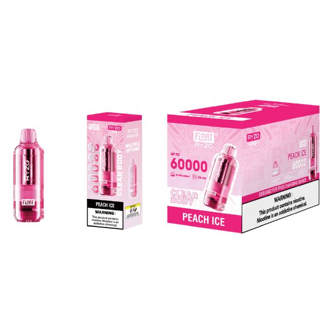 FLOAT RYZO 5% CLEAR BODY DISPOSABLE POD (200ML) 60K PUFFS 10CT/ BOX