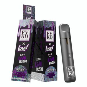 FVKD BLACK LABEL X LOUD THC-A LIVE ROSIN 2.5GM DISPO 5CT/ BOX FVKD BLACK LABEL X LOUD THC-A LIVE ROSIN 2.5GM DISPO 5CT/ BOX